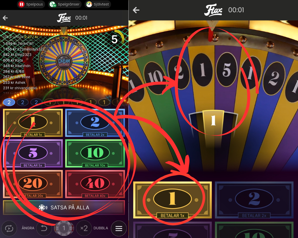 Hur man spelar Evolutions Dream Catcher