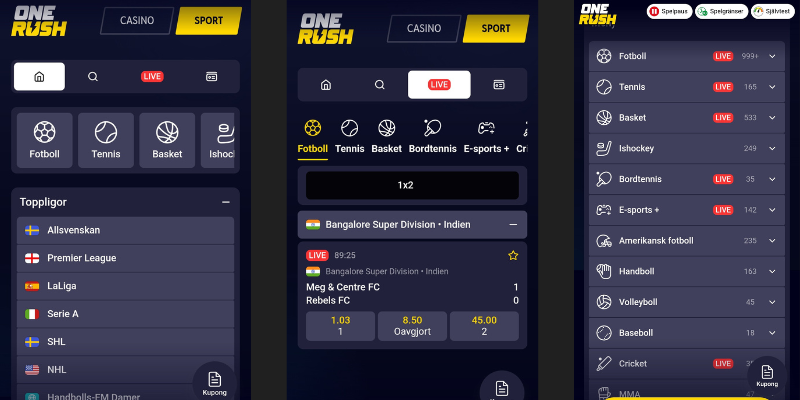 Onerushs sportsbook