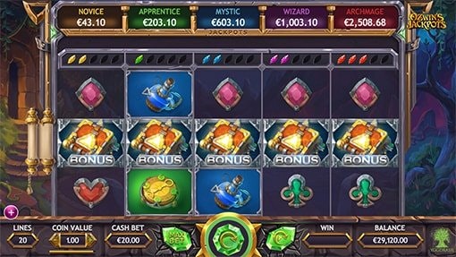 Ozwin's Jackpots bonusrunda