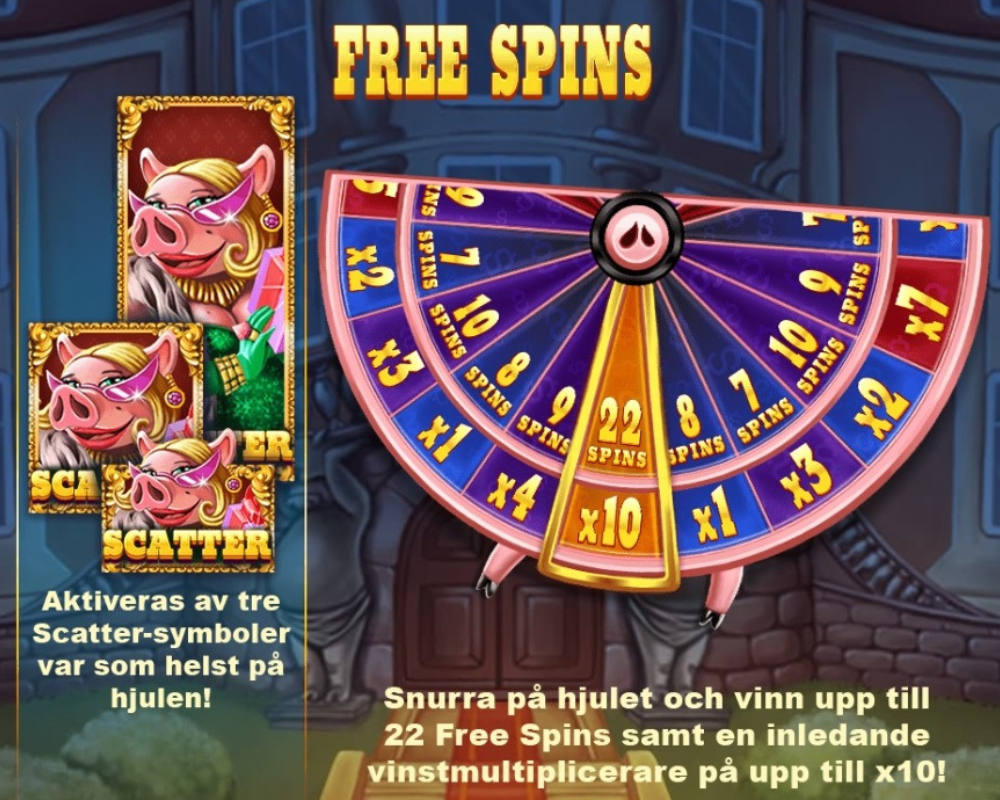 Free Spins i Piggy Riches Megaways