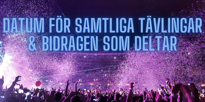 Datum för deltävlingar i melodifestivalen 2026