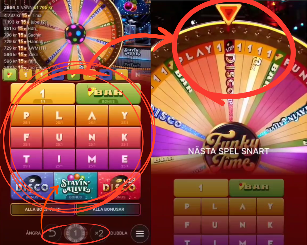 Hur du spelar Evolutions Funky Time