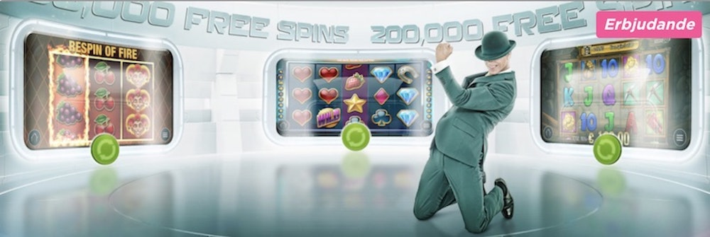 200 000 free spins delas ut i veckans turnering hos Mr Green