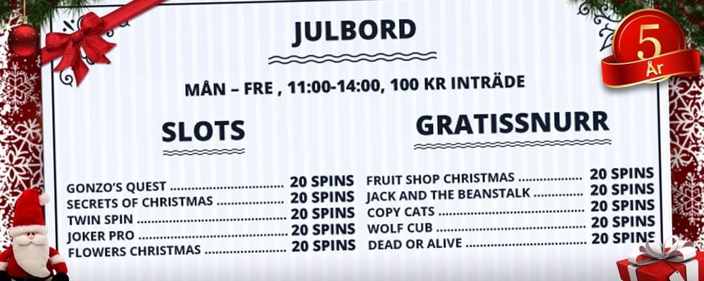 Julbord hos EuroSlots