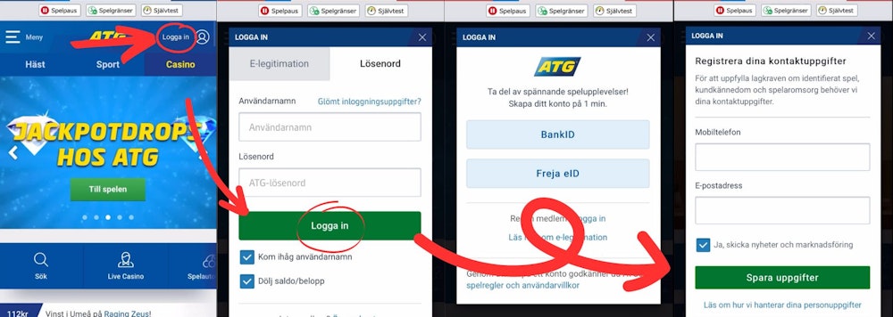 ATG casino registrering