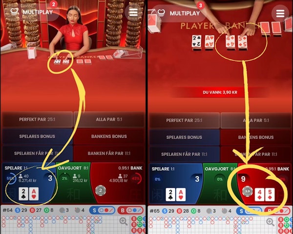 Hur man spelar baccarat: kort delas ut