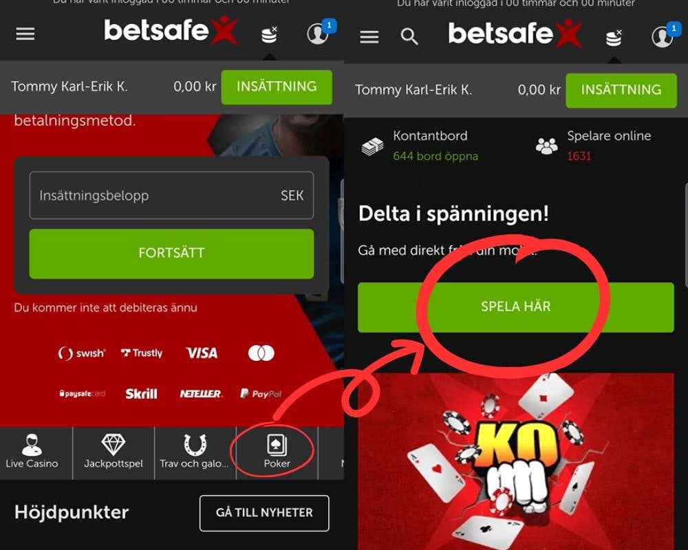 Poker hos Betsafe