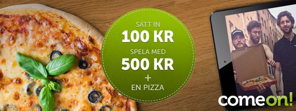 ComeOn bjuder nya spelare på pizza!