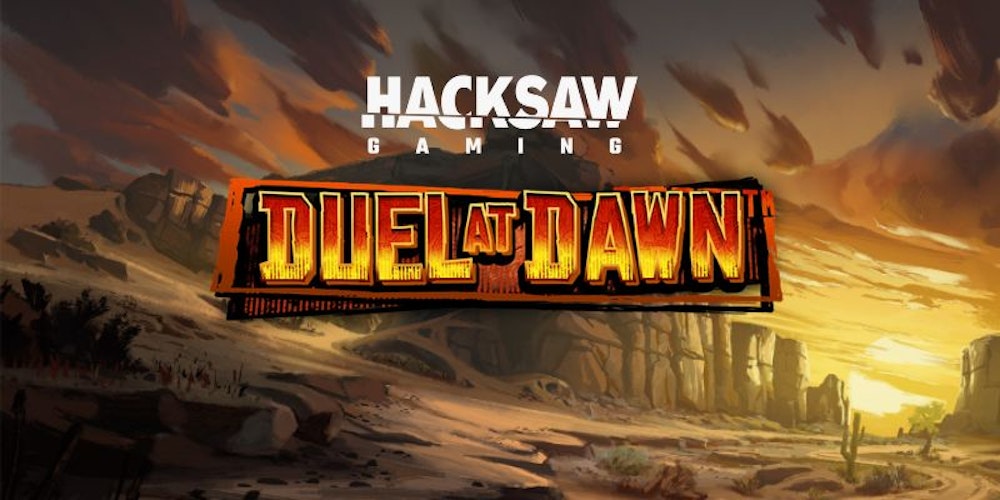 Duel at Dawn logga, det nya västernspelet från Hacksaw Gaming 