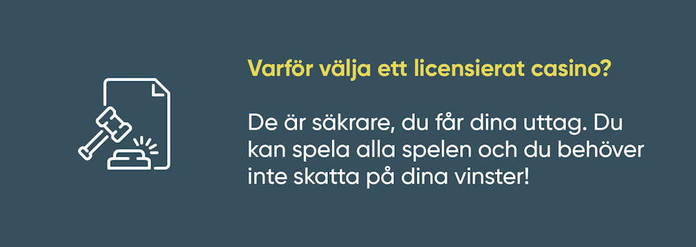 Varför du bör välja ett licensierat casino