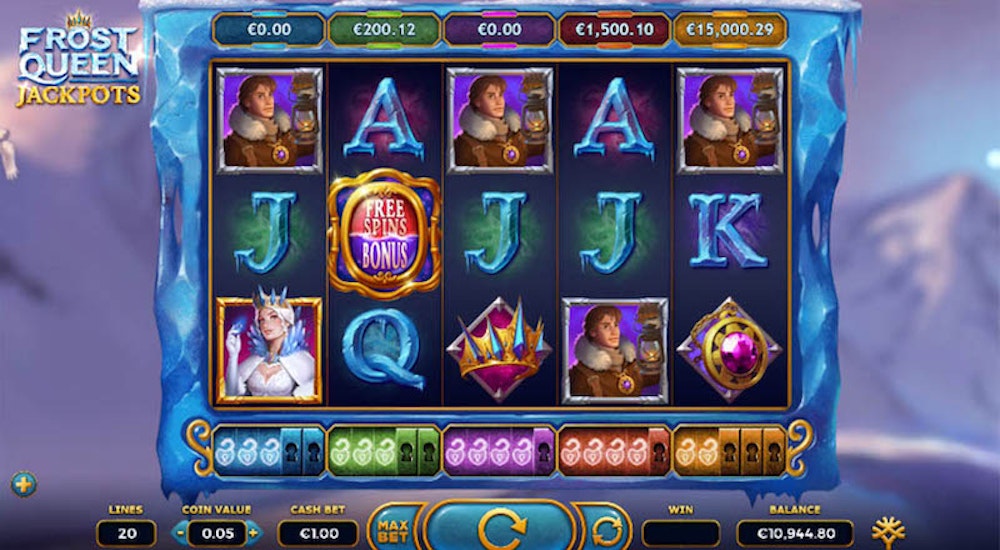 Frost Queen Jackpots från Yggdrasil