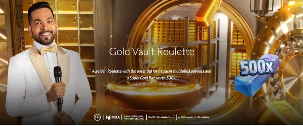 Gold Vault Roulette från Evolution Gaming