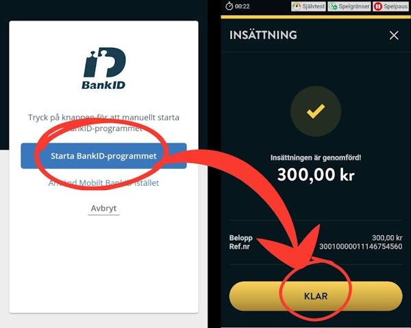 Verifiera dig via BankID