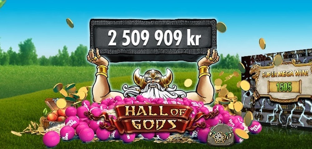 Amanda från Malmö vann 2 509 909 kr på Hall of Gods