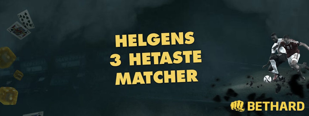 Helgens tre hetaste matcher - Vecka 40 2018