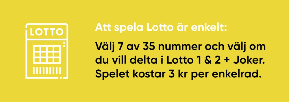 Så här spelar man på Lotto