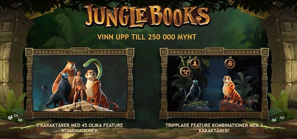 Startskärmen i Jungle Books