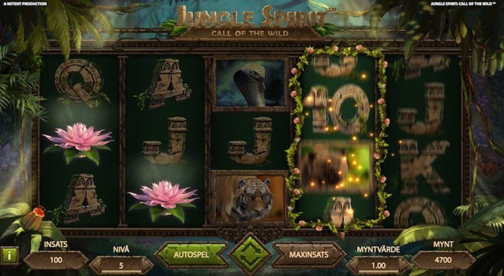 NetEnt släpper ny slot: Jungle Spirit - Call of the Wild