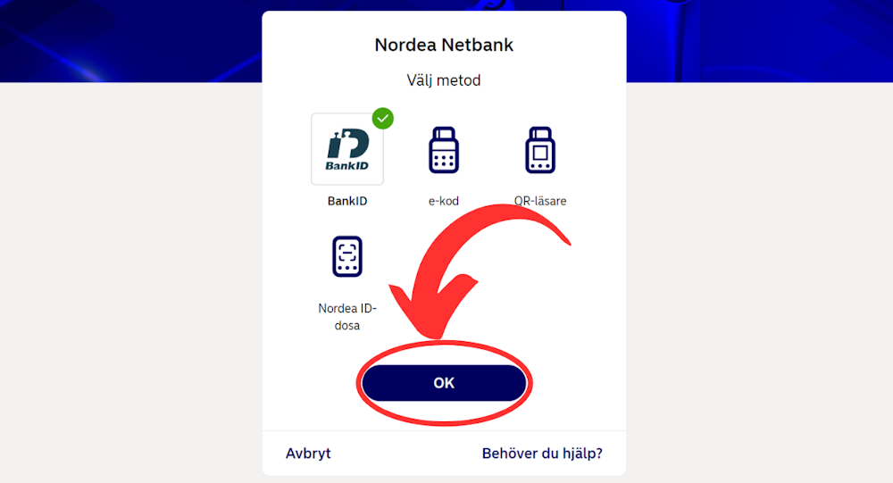 kontoutdrag verifiering guide inlogg