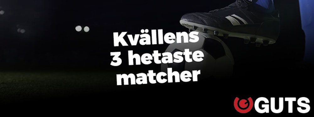 Kvällens tre hetaste matcher inom fotboll & hockey