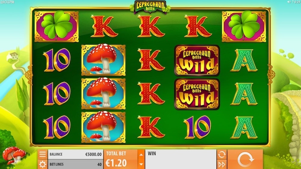 Spela Leprechaun Hills från Quickspin exklusivt hos Unibet