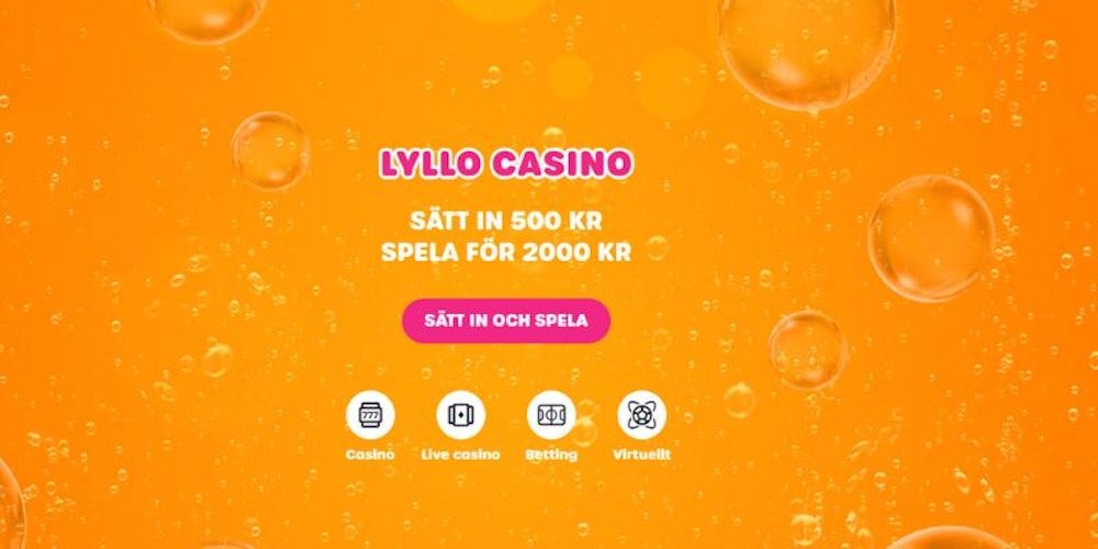 Lyllo Casino matchar din insättning med 300%