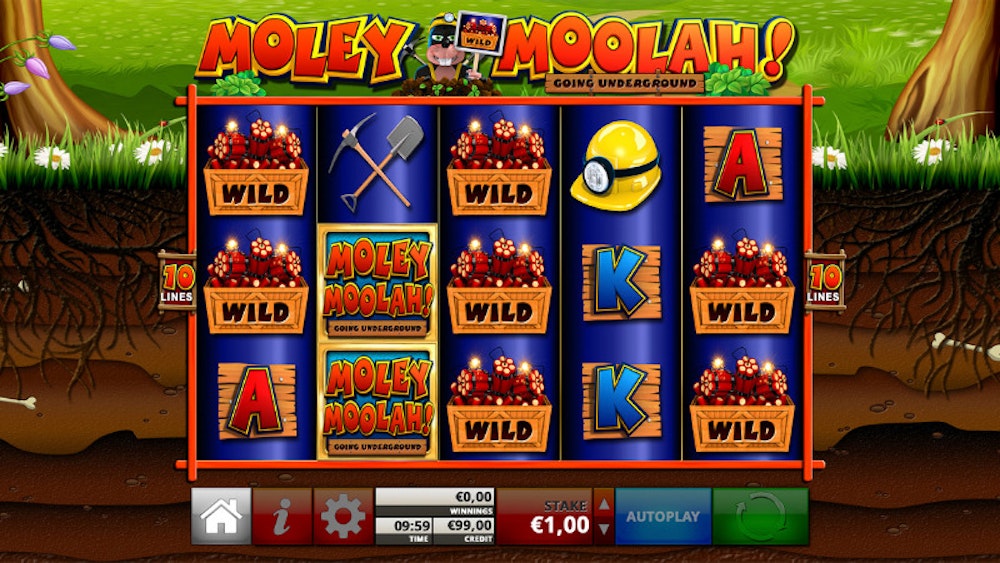 Moley Moolah från Reflex Gaming