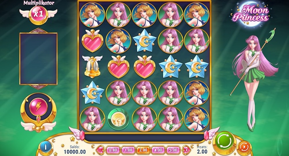 Moon Princess är en riktigt snygg slot