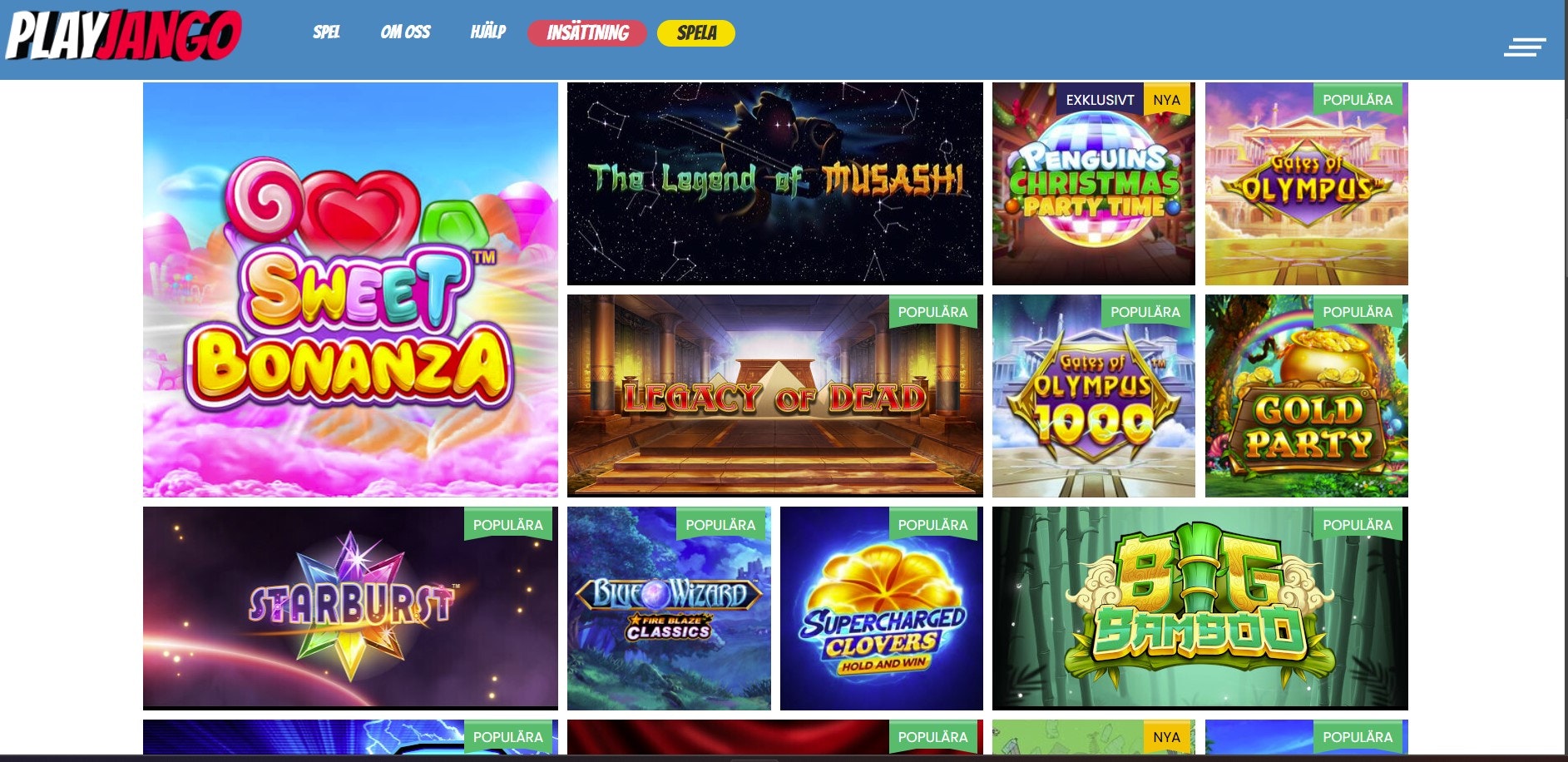 Playjango - nytt casino med 24/7-support