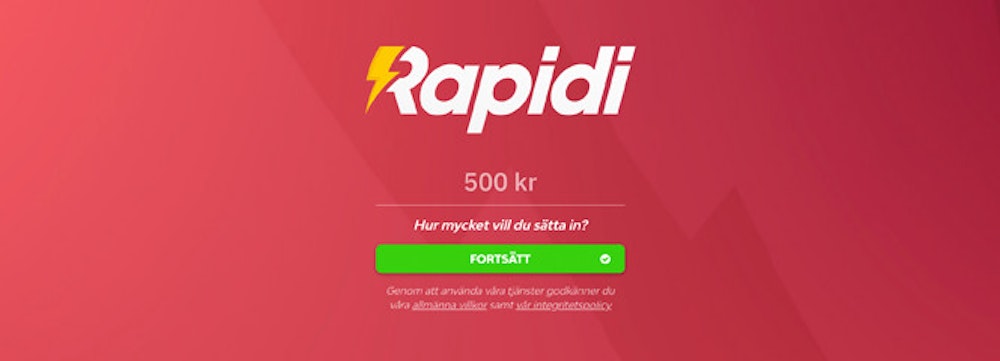 Rapidi utan registrering