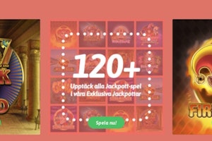 Exklusiva jackpottar på helt vanliga slotsspel!