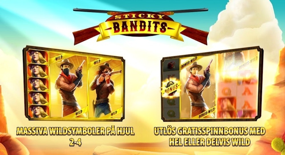 Sticky Bandits har bonusfunktion med free spins