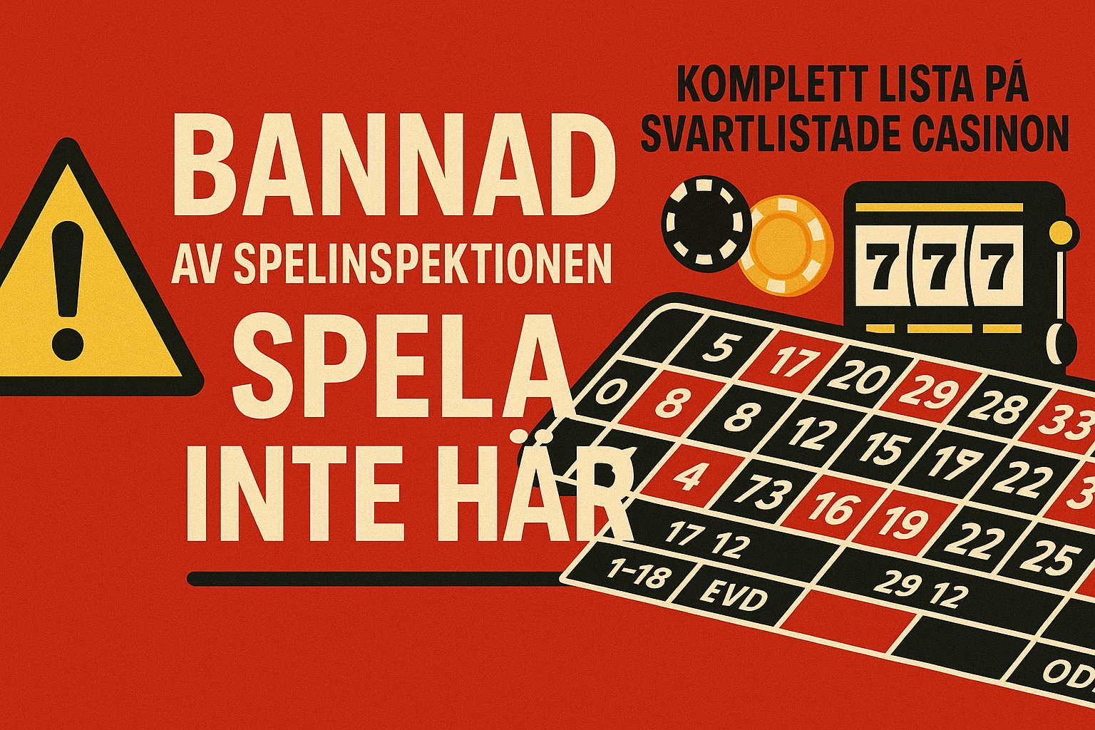 Svartlistade casinon