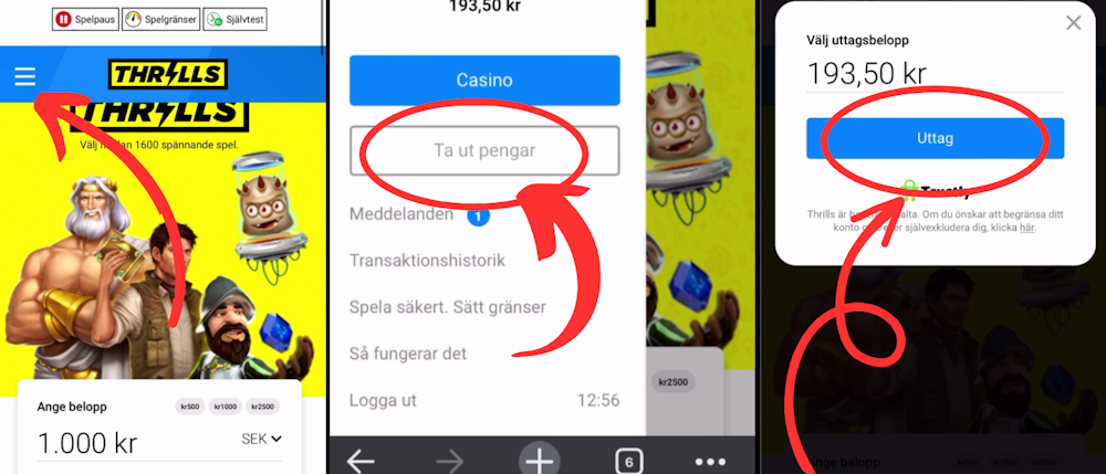 Snabbare casino uttag