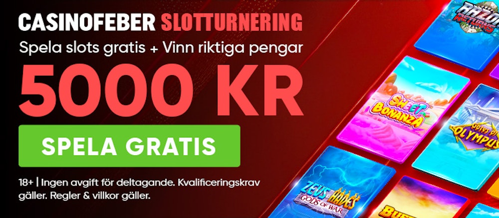 Turneringar Casinofeber