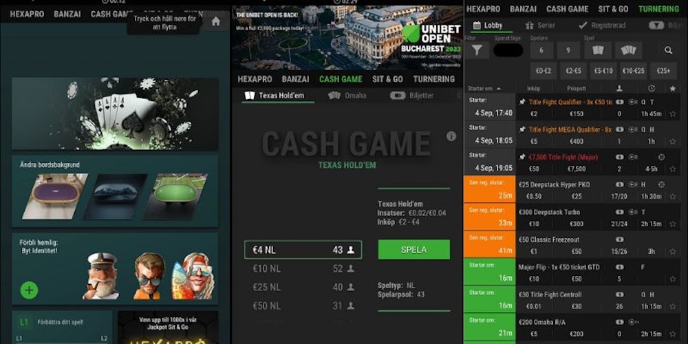 Unibet poker på webben