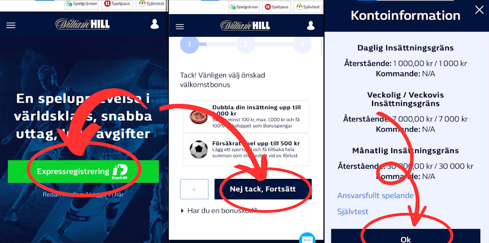 Hur man registrerar sig hos William Hill